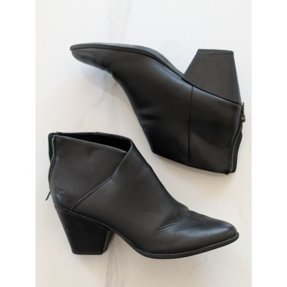 b.o.c. Born Concept Epsom Black Wedge Ankle Booties - Size 10M Vegan Leather - Picture 3 of 12